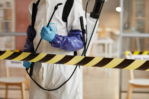 Professional Biohazard Cleanup technician working in Lindsay, NE